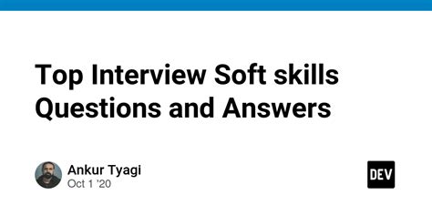 soft skills questions and answers